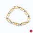 Pulsera eslabones calados de oro bicolor de segunda mano