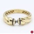 Brazalete de oro con diamantes y zafiros de segunda mano