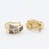 Pendientes de oro con amatistas y diamantes segunda mano