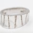 Anillo irregular de oro con diamantes de segunda mano