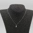 Collar de oro blanco con diamante de segunda mano