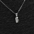 Collar de oro blanco con diamante de segunda mano