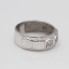 Anillo de oro blanco con circonitas de segunda mano