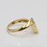 Anillo onda de oro de segunda mano