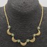 Collar de oro con esmeraldas y diamantes de segunda mano