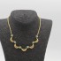 Collar de oro con esmeraldas y diamantes de segunda mano