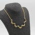 Collar de oro con esmeraldas y diamantes de segunda mano