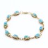 Pulsera escarabajos egipcios de oro con esmalte segunda mano