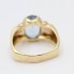 Anillo de oro con topacio azul de segunda mano