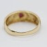 Anillo sogueado de oro con rubí de segunda mano