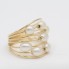 Anillo TOUS de oro con perlas de segunda mano