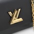 Bolso de hombro  Louis Vuitton Twist MM negro