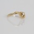 Anillo onda de oro con diamante de segunda mano
