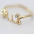 Anillo DIOR OUI de oro con diamante de segunda mano