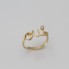 Anillo DIOR OUI de oro con diamante de segunda mano