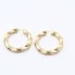 Aros rizados estilo versace de oro de segunda mano