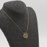 Collar flor de oro con circonitas de segunda mano