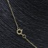 Collar flor de oro con circonitas de segunda mano