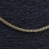 Cadena espiga semi hueca de oro de segunda mano