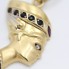 Colgante Nefertiti de oro con circonitas de segunda mano