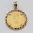 Colgante moneda de oro de segunda mano