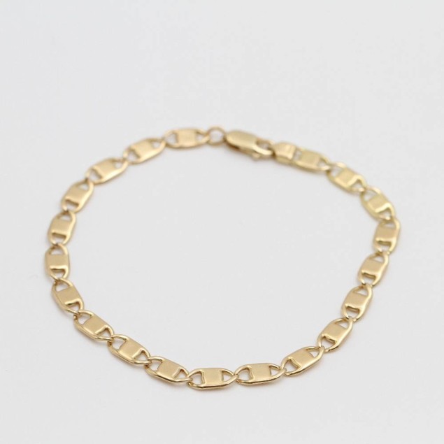 Pulsera valentino maciza de oro de...