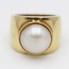 Anillo TOUS de oro con perla de segunda mano