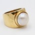 Anillo TOUS de oro con perla de segunda mano