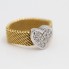 Anillo TOUS ICON MESH de oro con diamantes de segunda mano
