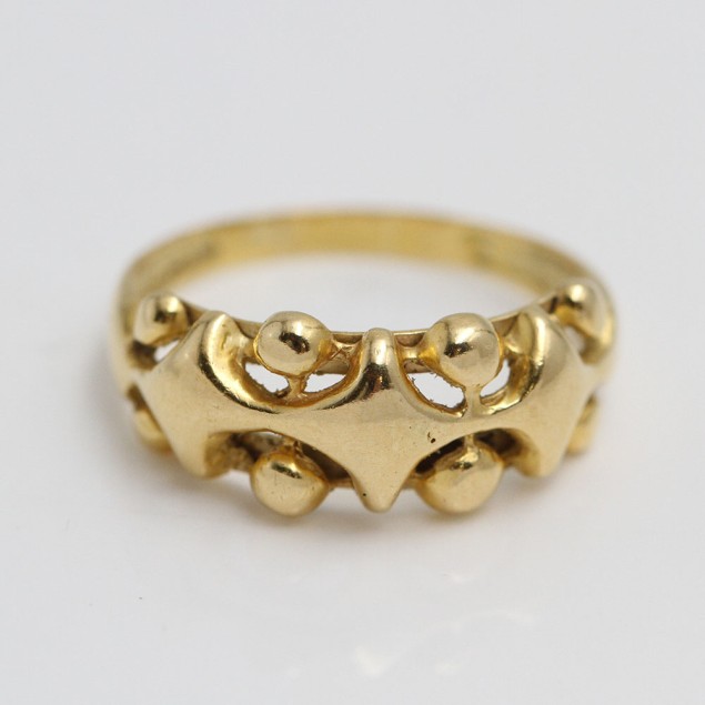 Anillo de oro de segunda mano