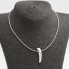 Collar de oro blanco con diamantes de segunda mano
