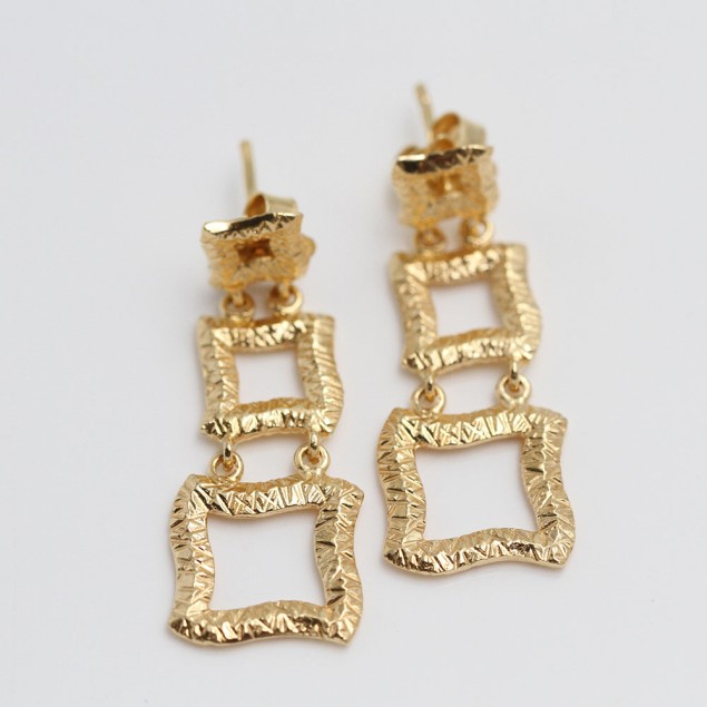 Pendientes TOUS articulados de oro de...