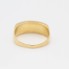 Anillo damero de oro con circonitas de segunda mano