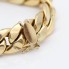 Pulsera barbada motivo versace de oro con circonitas 2a mano
