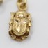 Pendientes escarabajos de oro de segunda mano