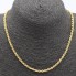 Cordón hueco de oro de segunda mano