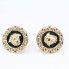 Pendientes motivo versace de oro de segunda mano