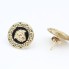 Pendientes motivo versace de oro de segunda mano