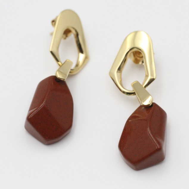 Pendientes TOUS de oro y jaspe de...