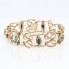 Pulsera nudos de oro con turquesas de segunda mano