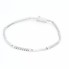 Pulsera de oro blanco con circonitas de segunda mano