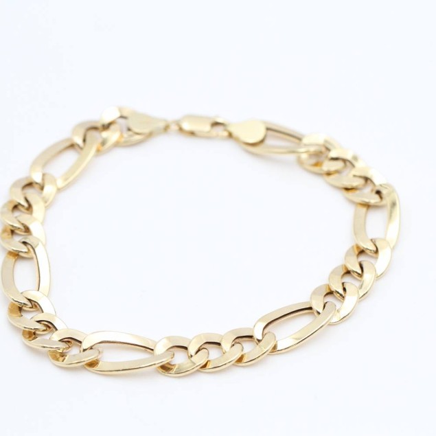 Pulsera hueca estilo cartier de oro...