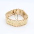 Pulsera articulada labrada de oro de segunda mano