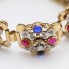 Pulsera estilo vintage de oro con diamantes segunda mano
