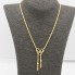 Collar tipo cordón con flocaduras de oro de segunda mano