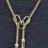 Collar tipo cordón con flocaduras de oro de segunda mano