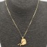Cadena con colgante caballo de oro de segunda mano