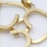 Colgante corazones entrelazados de oro de segunda mano