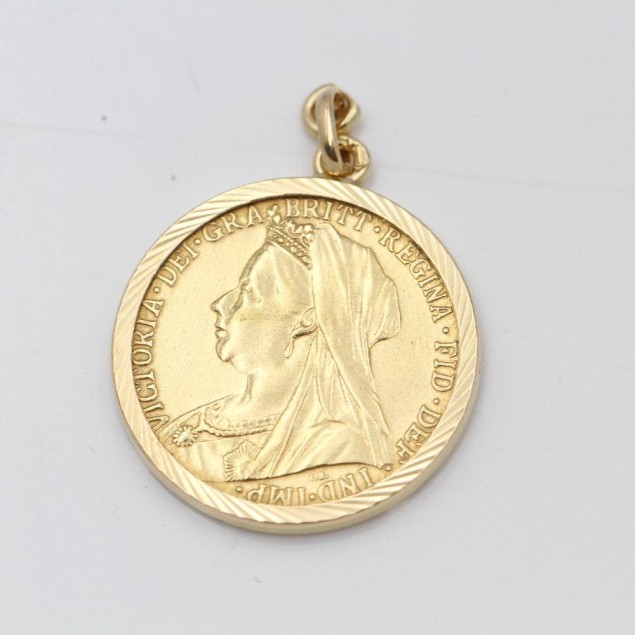 Penjoll moneda d'or de segona mà