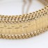 Pulsera articulada maciza de oro de segunda mano